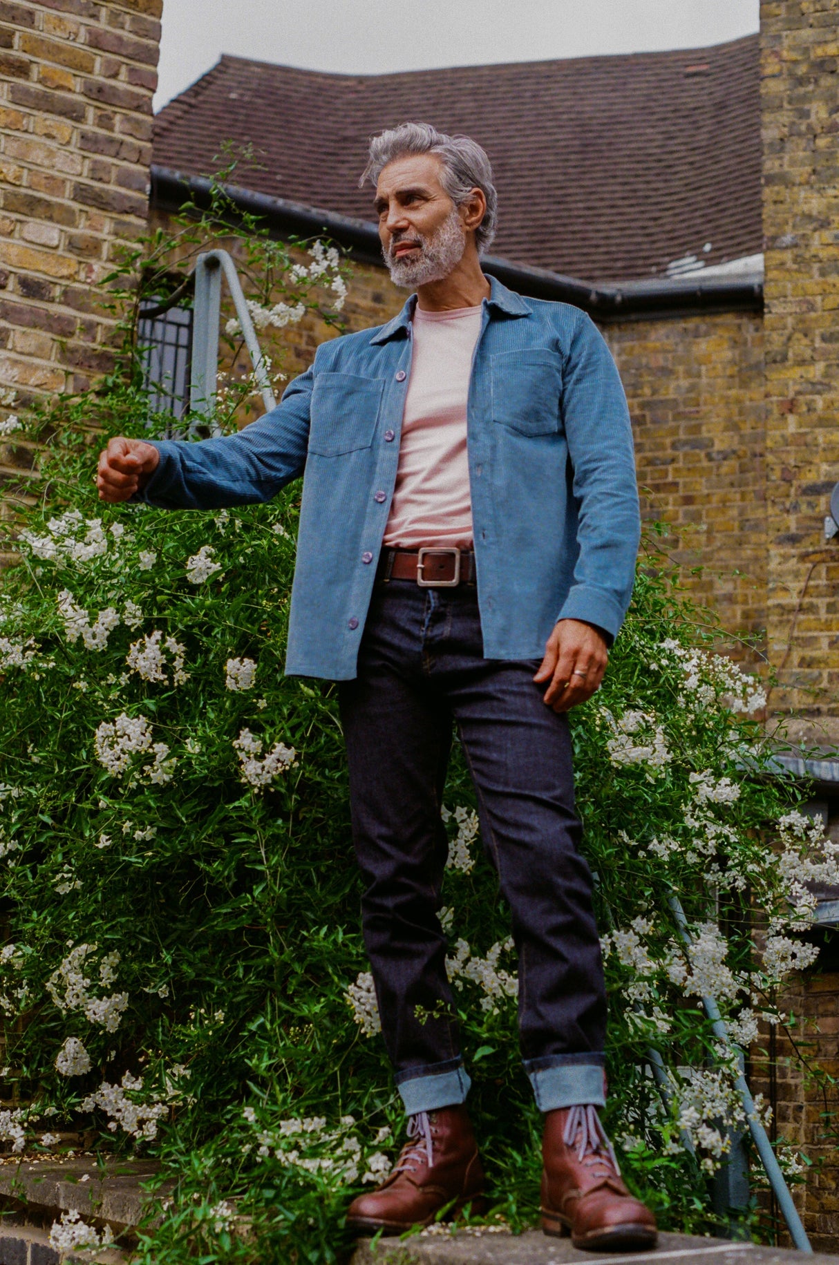 Bart Corduroy Overshirt - Blue