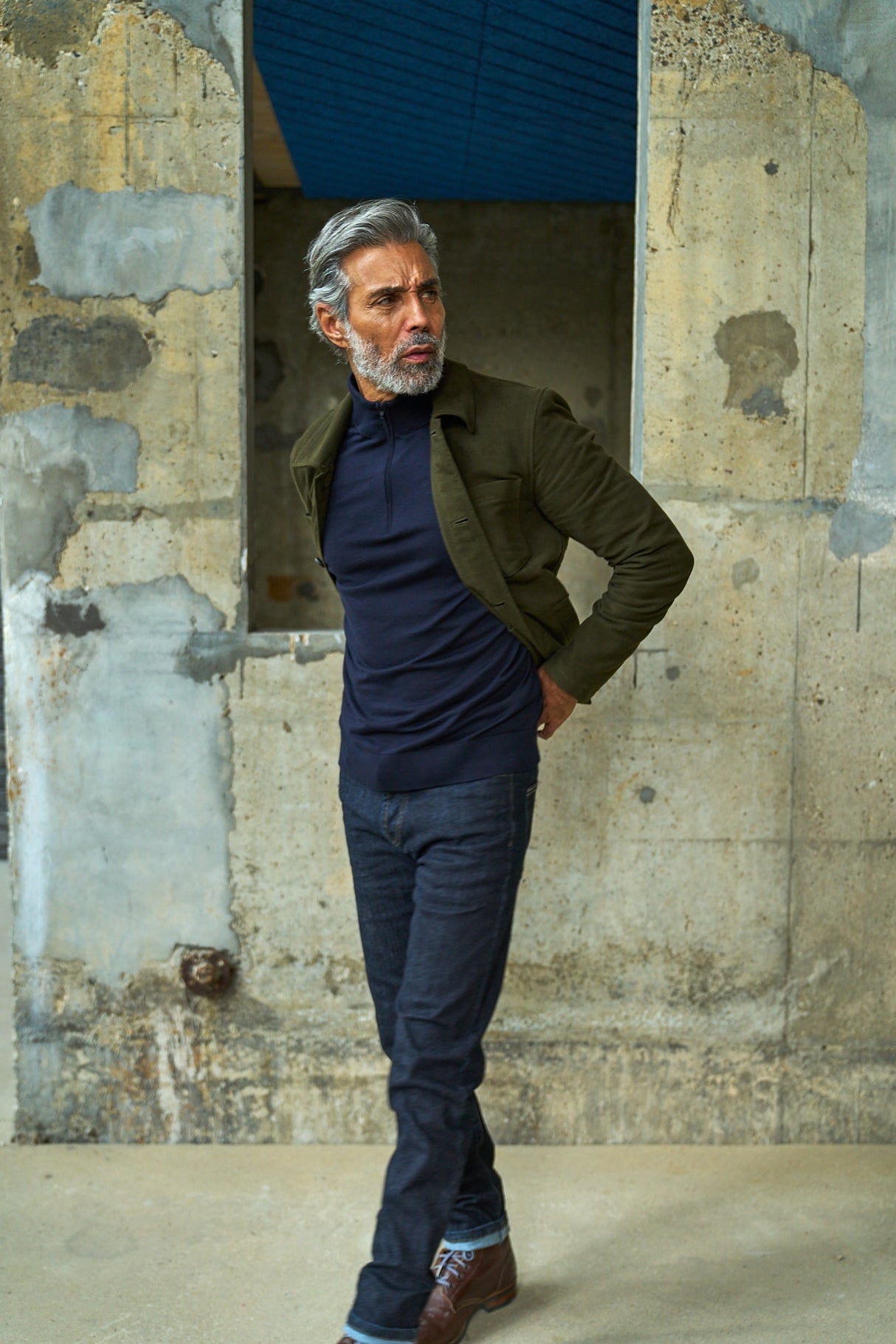 Southend Shacket Unlined - Olive Moleskin