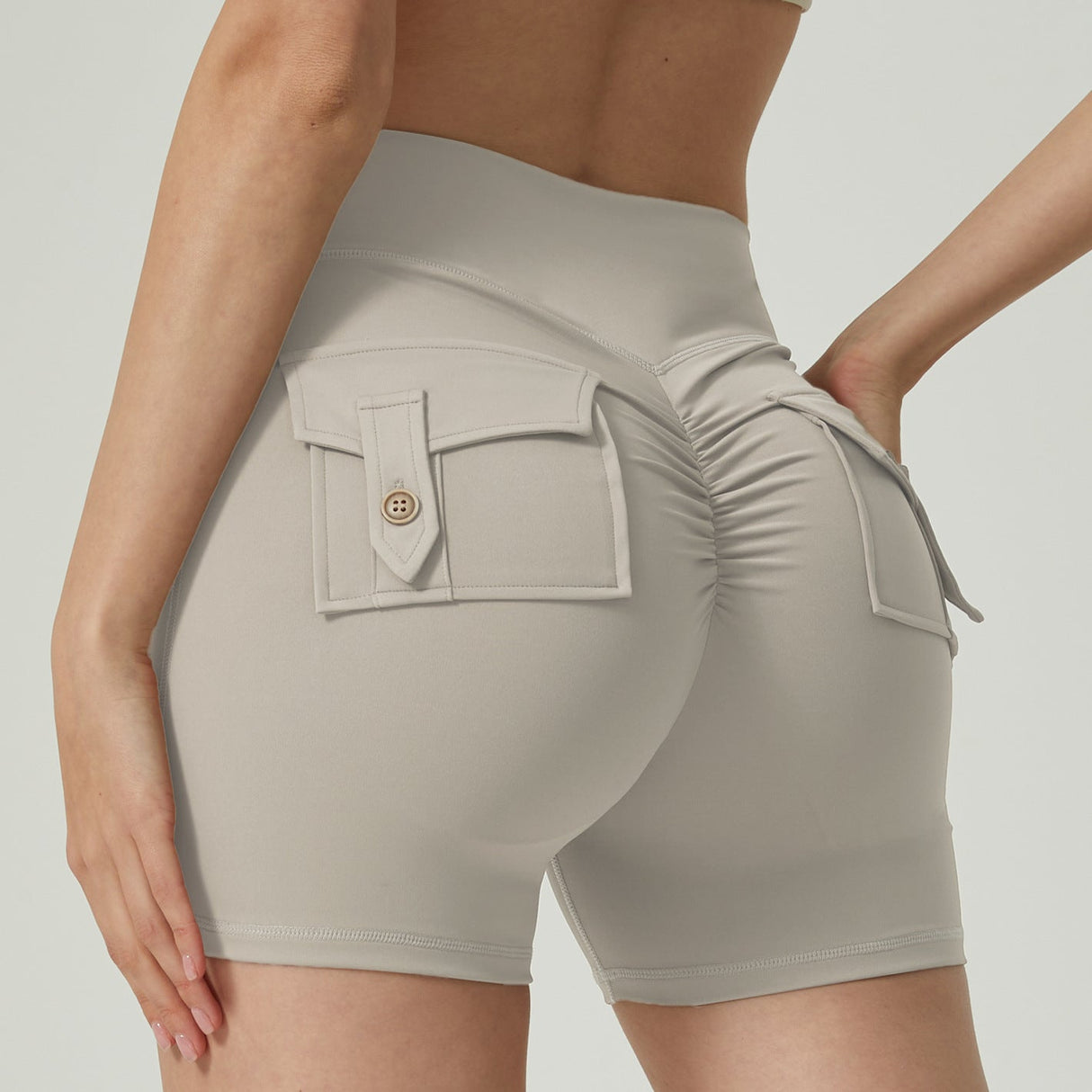 Pocket Fitness Sports Yoga Shorts