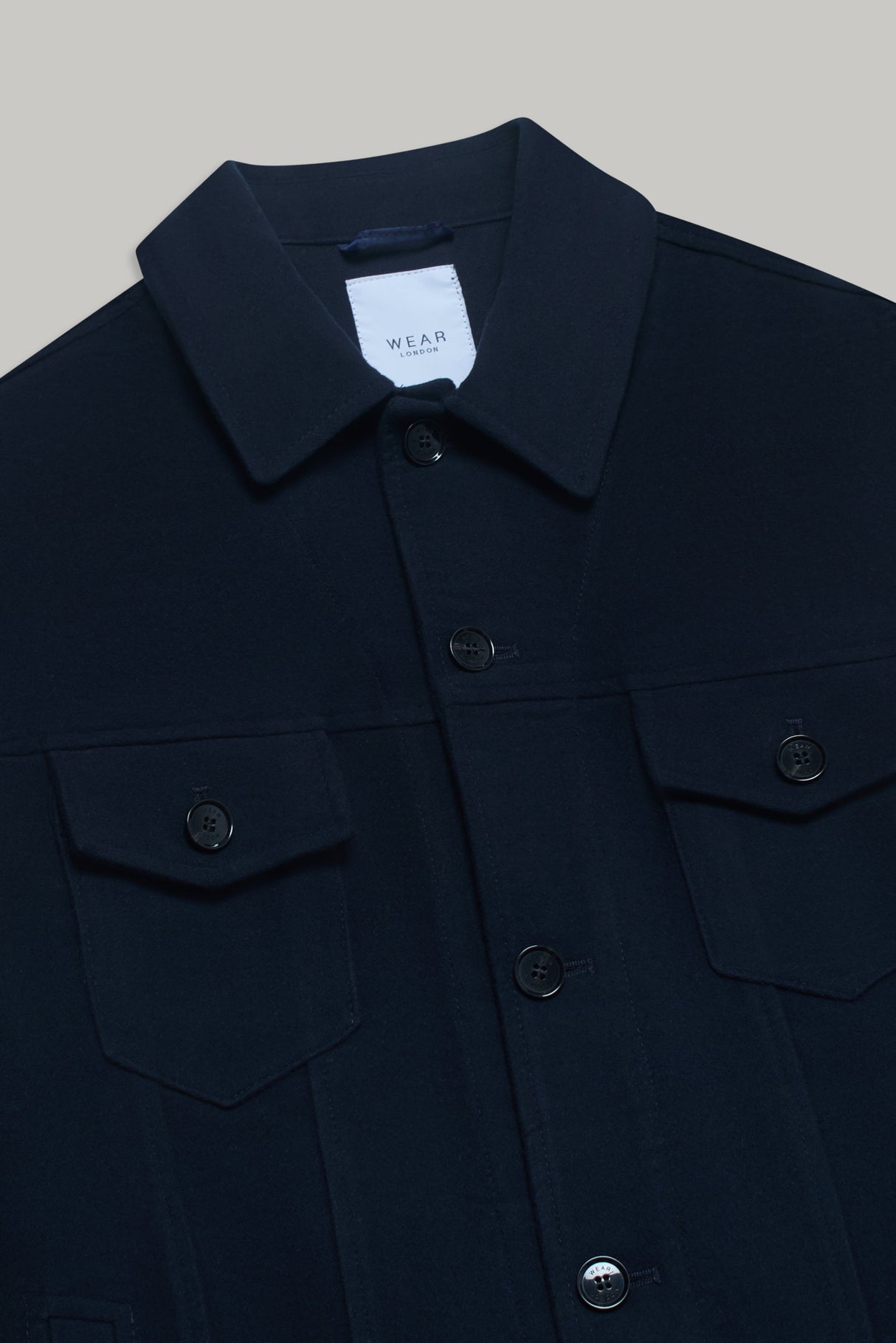 Vinny Western Jacket - Navy Moleskin