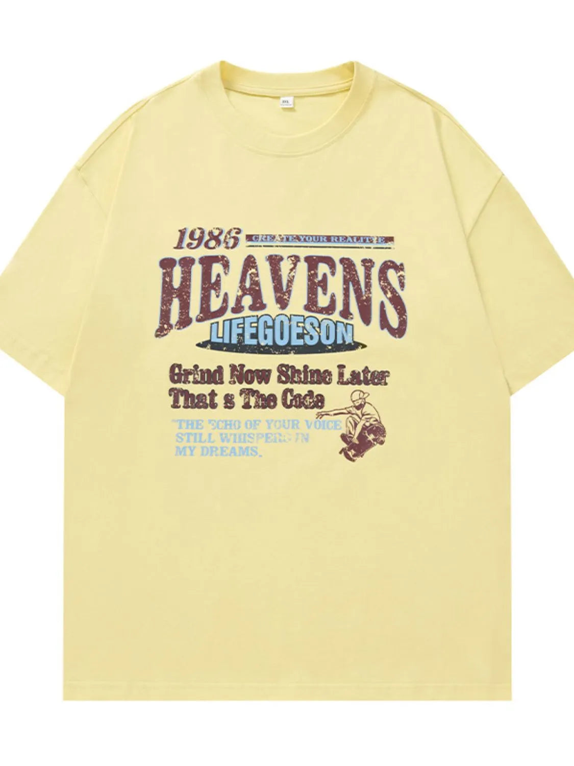 Men's Plus Size Graphic Round Neck Half Sleeve T-Shirt