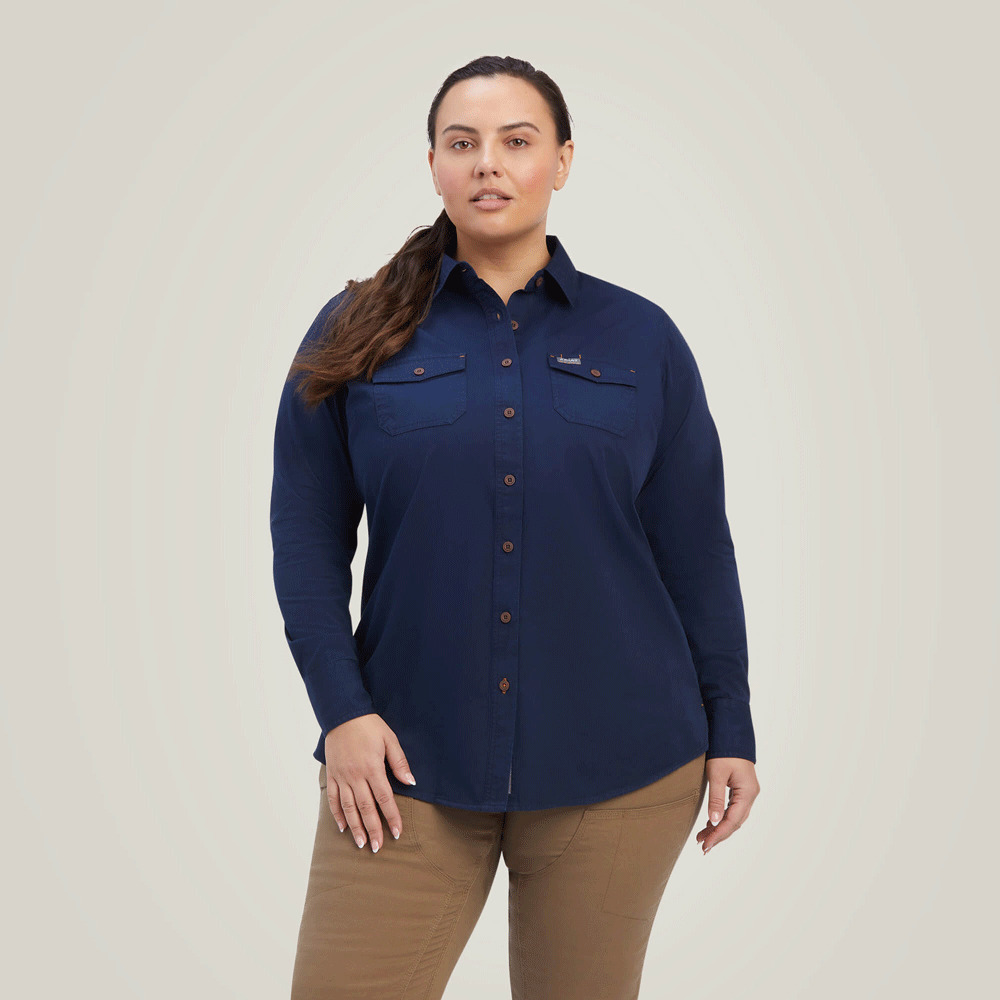 Ariat P20340 Womens Rebar Washed Twill Work Shirt