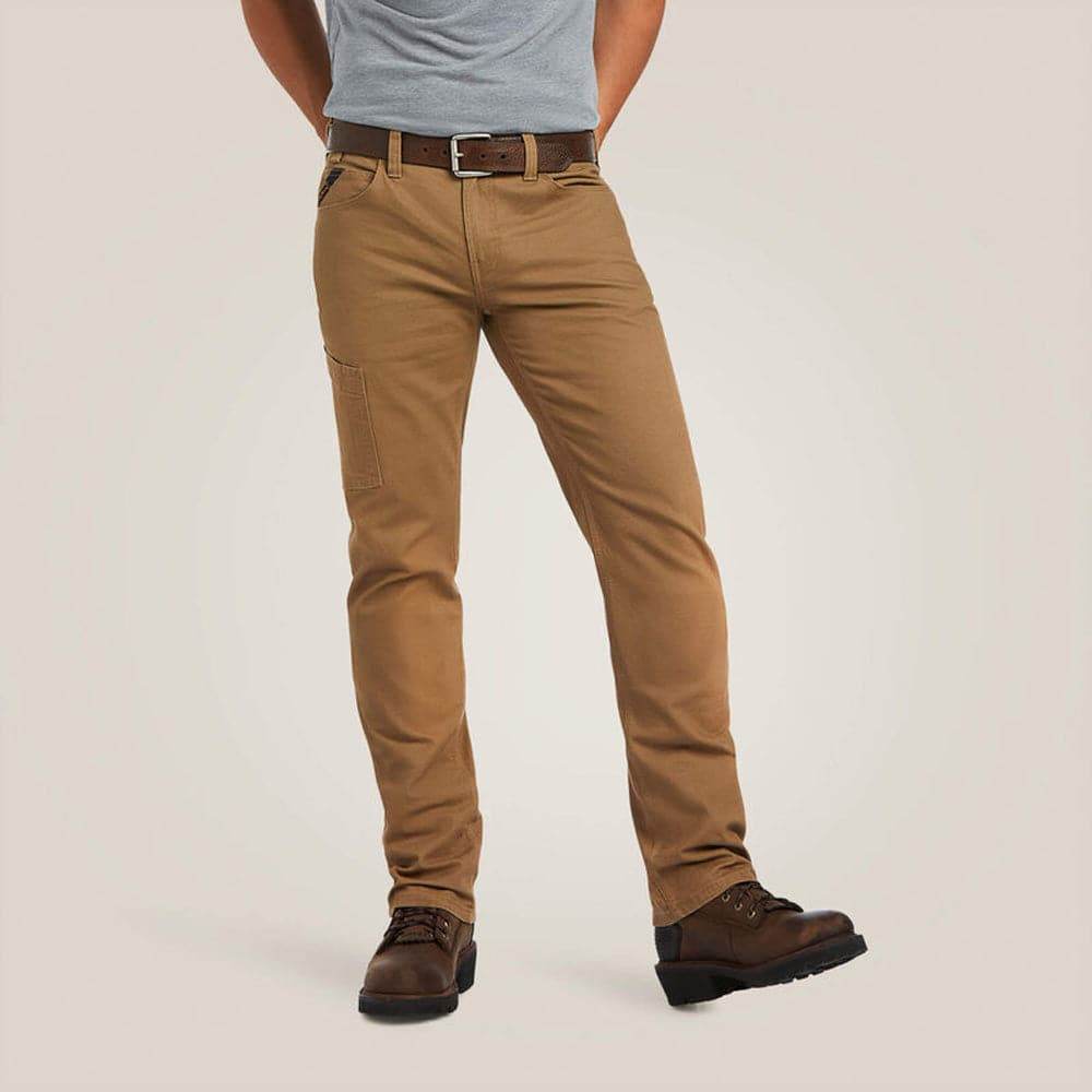 Ariat 10036734 Rebar M7 Slim DuraStretch Made Tough Straight Pant Field Khaki / 31" Waist / 34" Leg