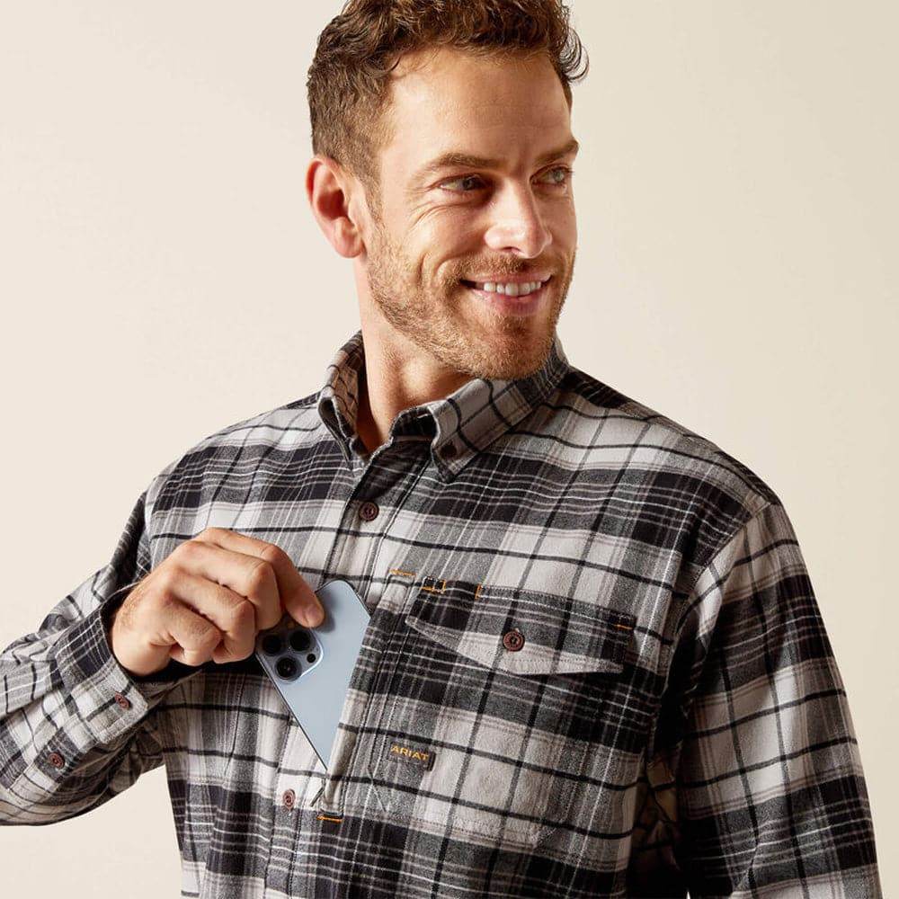 Ariat P15614 Rebar Flannel DuraStretch Work Shirt