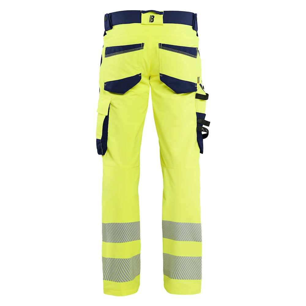 Blaklader 1124 Hi-Vis 4-Way Stretch Kneepad Trousers Hi-Vis Yellow