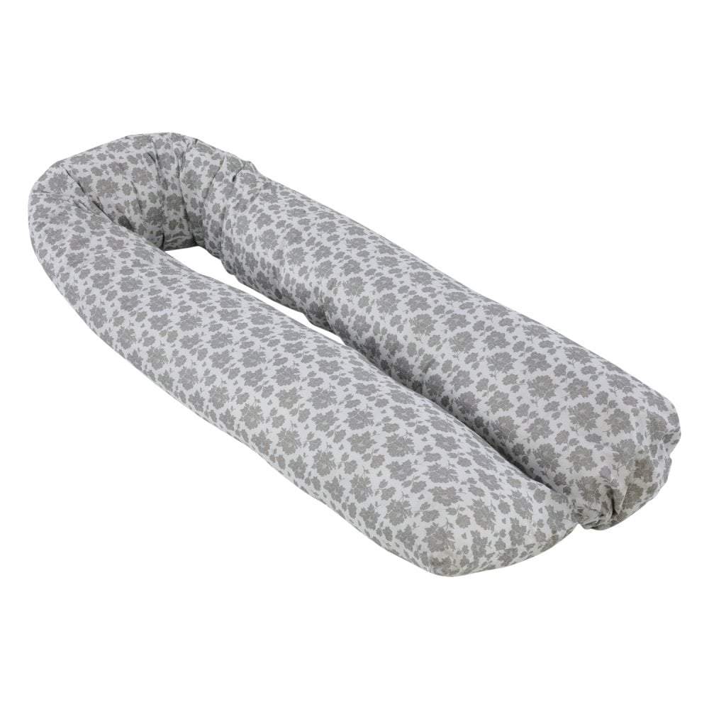 12 Ft Maternity Pillow Case - Grey Floral