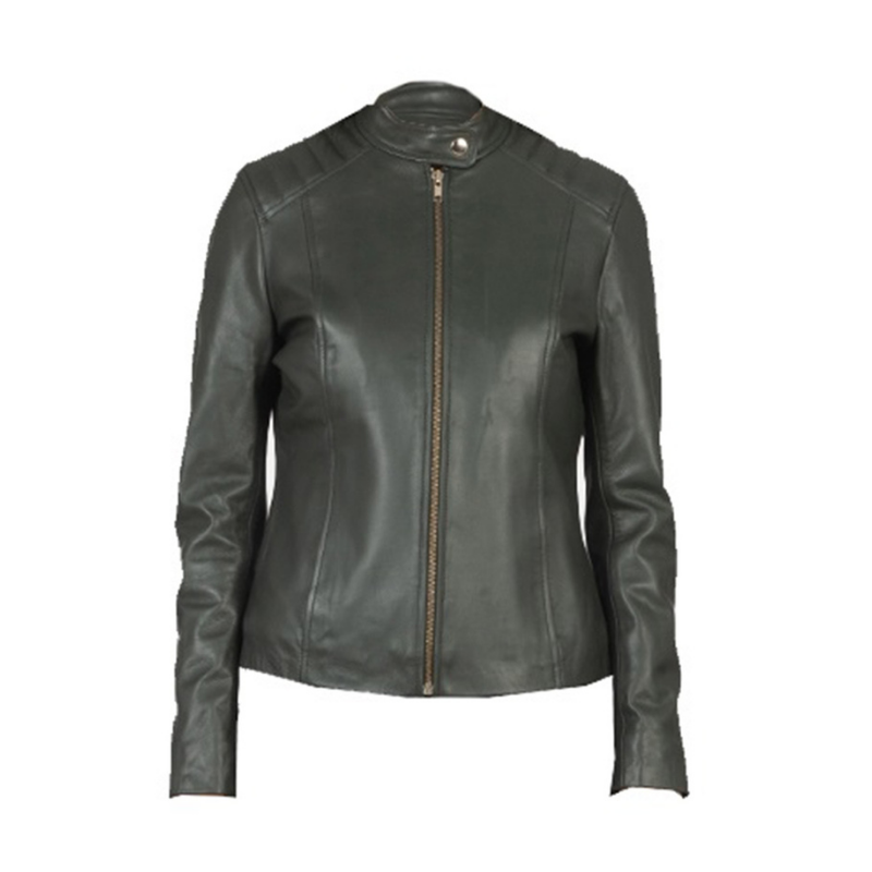 Women's Genuine Leather Jacket | Green