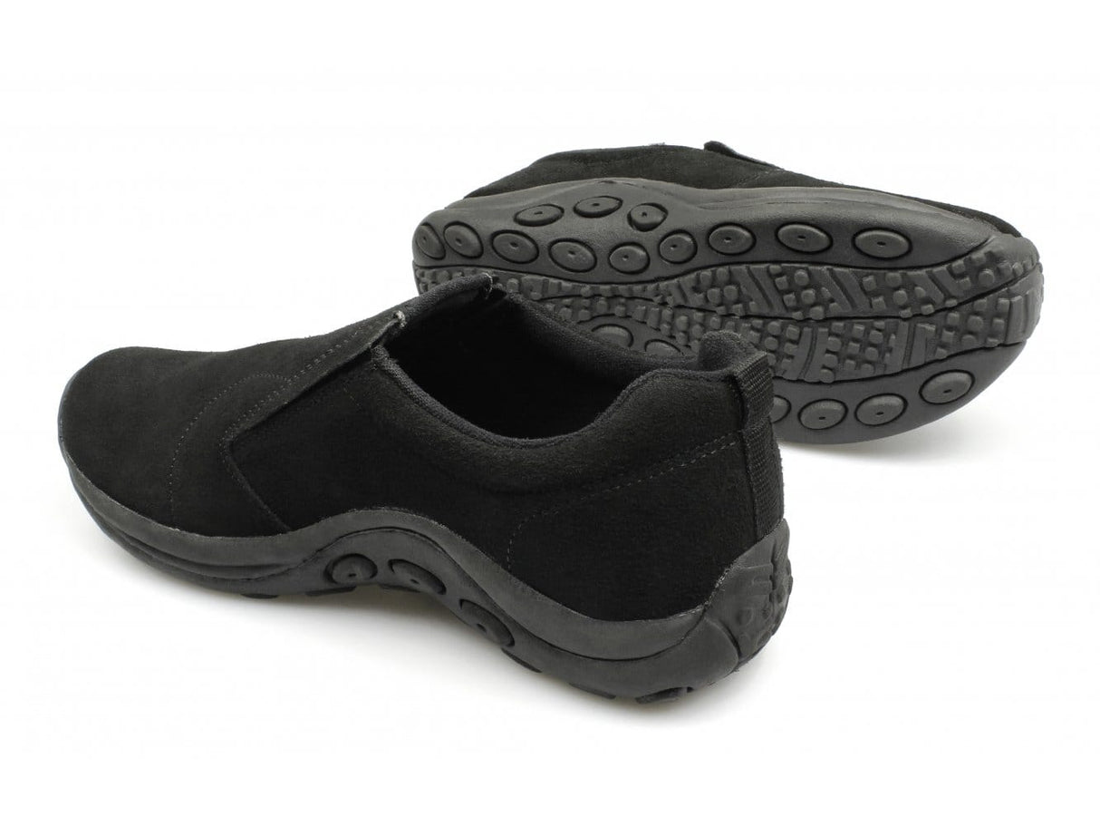 PDQ RYNO Unisex Twin Gusset Jungle Casual Suede Trainers Black