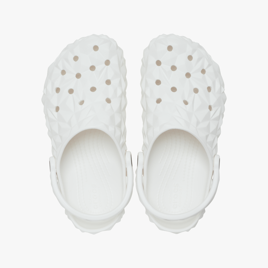 Crocs 209563-100 CLASSIC GEOMETRIC Unisex Clogs White