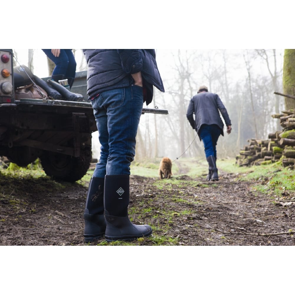 Muck Boots CHORE HI Unisex Rubber Wellington Boots Black