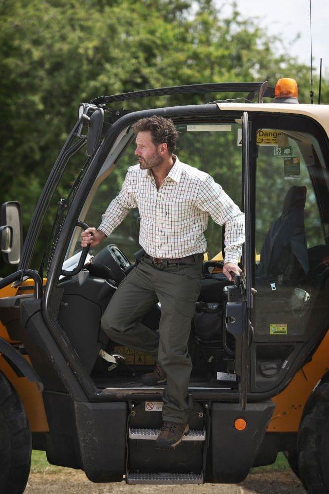 Fort 146 Melton Checked Cotton Work Shirt