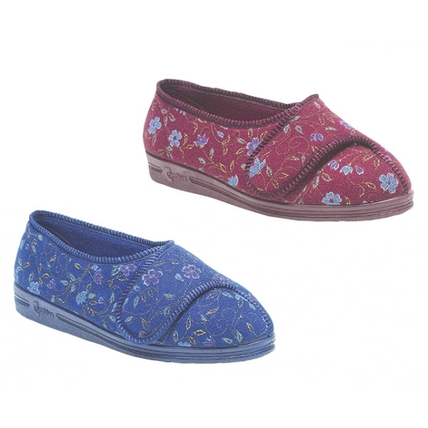 Comfylux DAVINA Womens Full Slippers Wine