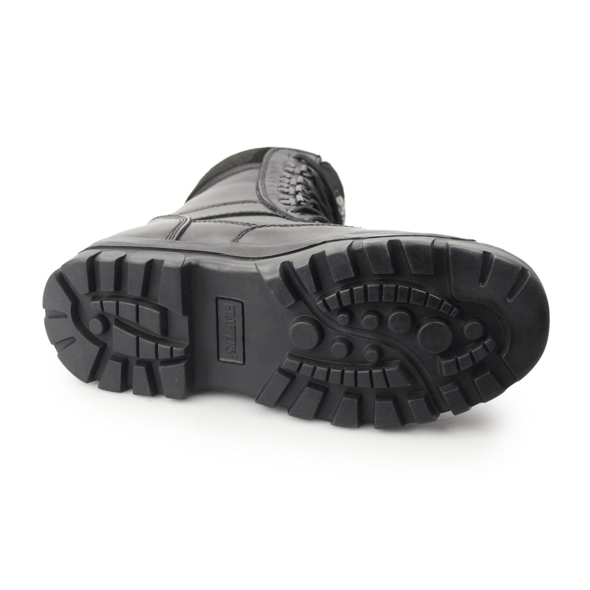 Grafters TOP GUN Unisex Leather Work Boots Black