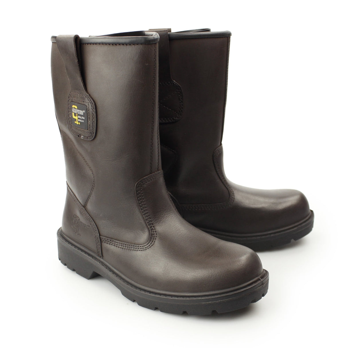 Grafters M560B Mens Leather Rigger Safety Boots Brown