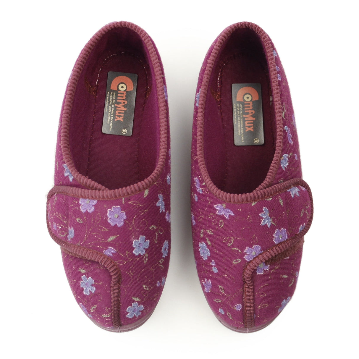 Comfylux DAVINA Womens Full Slippers Wine