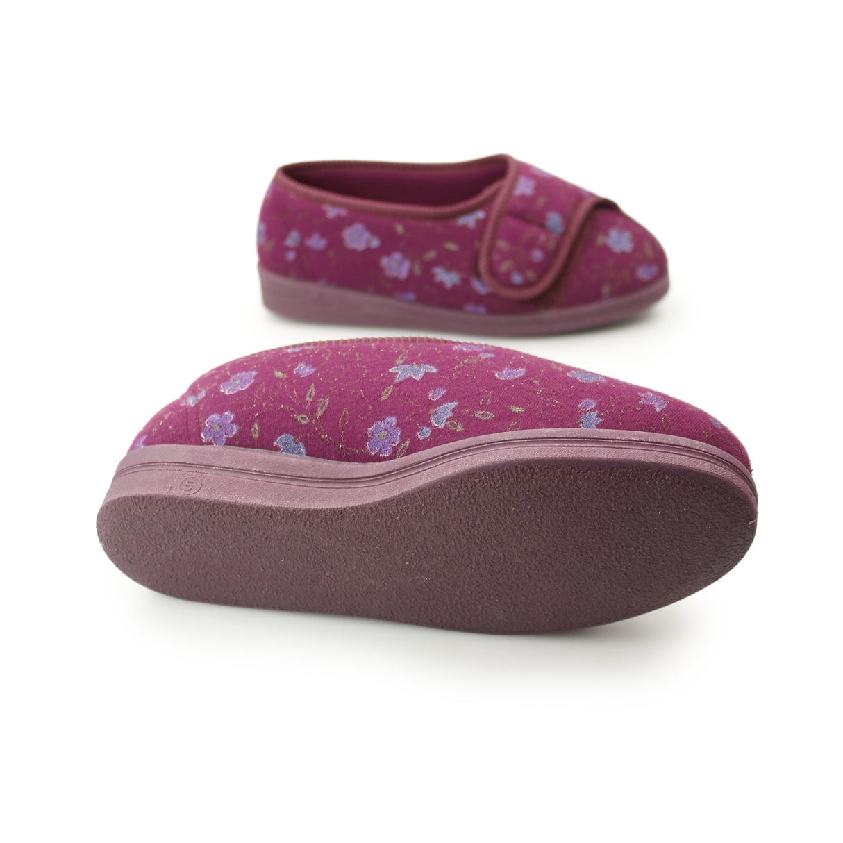Comfylux DAVINA Womens Full Slippers Wine