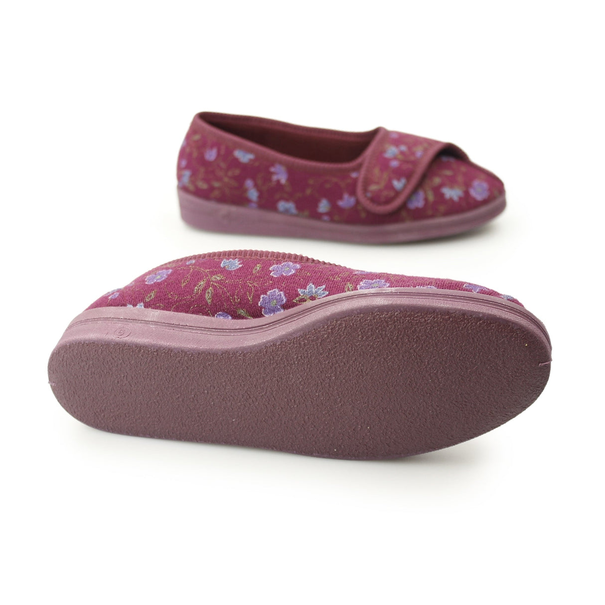 Comfylux DIANA Womens Full Slippers Wine