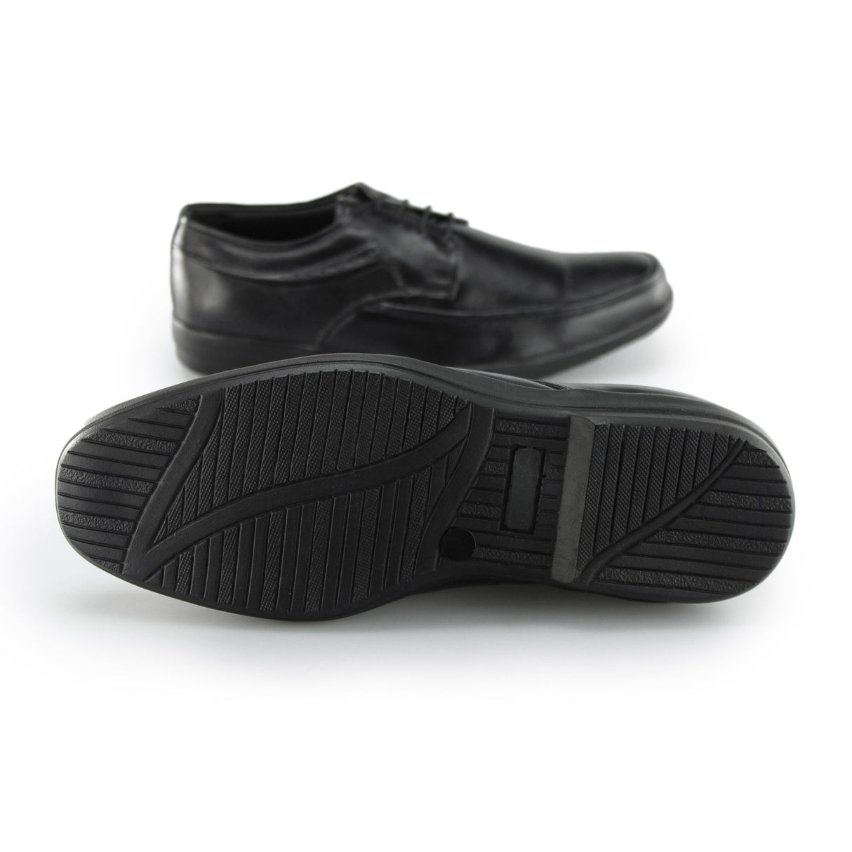 Fleet & Foster DAVE Mens Leather Derby Shoes Black