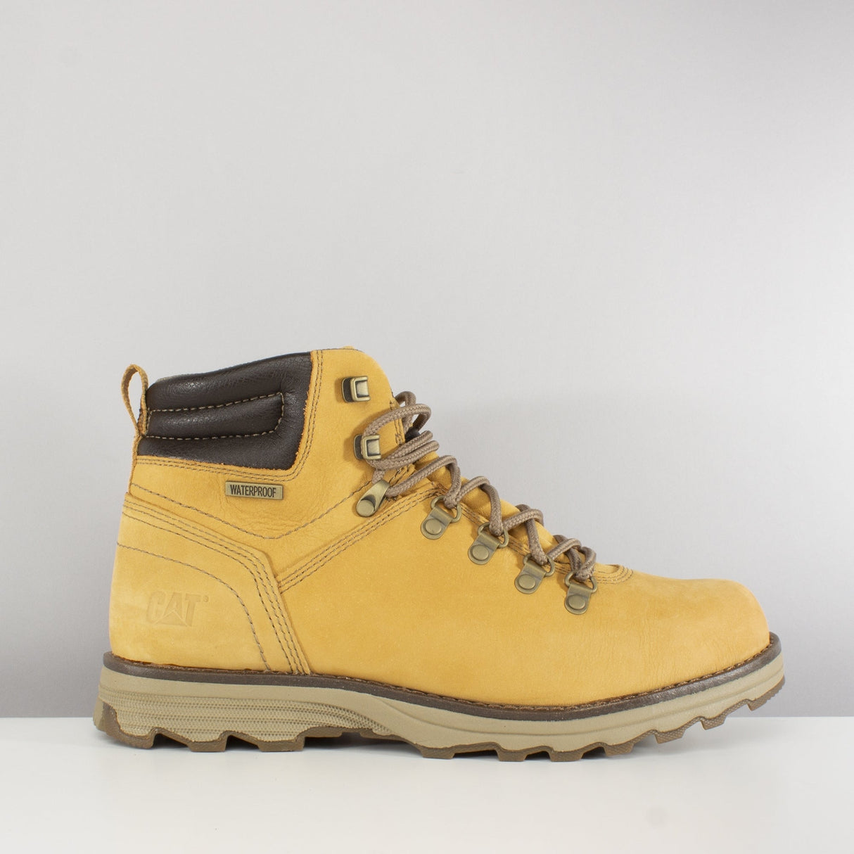 CAT SIRE Mens Nubuck Waterproof Boots Honey