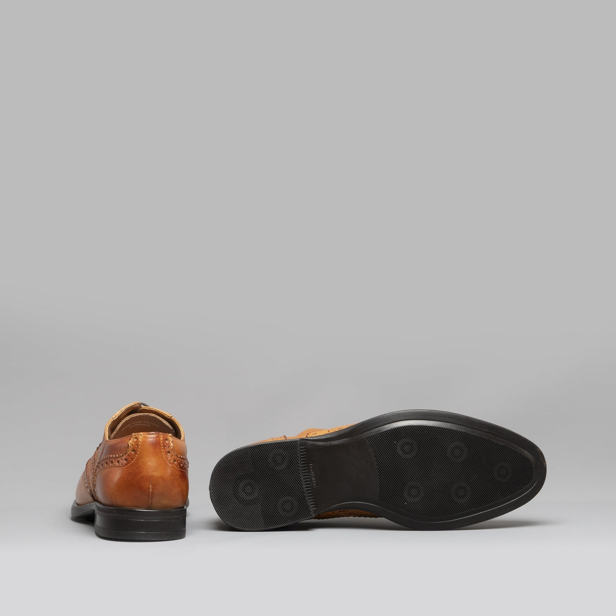 Mister Carlo MONTY II Mens Leather Brogue Lace Ups Tan