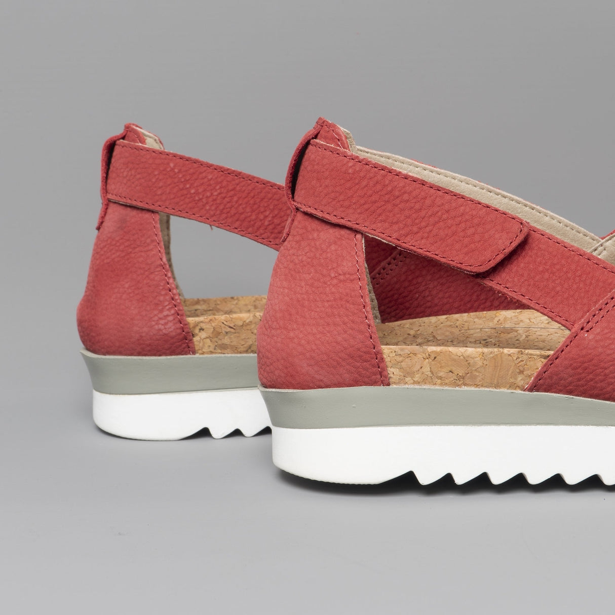 Romika HOLLYWOOD 14 Womens Leather Elasticated Sandals Carmin