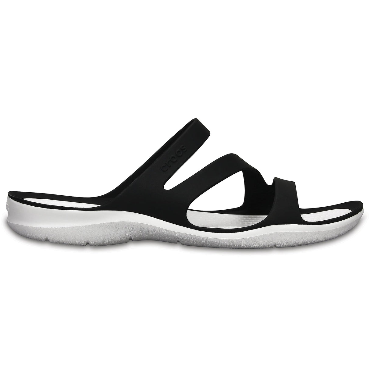 Crocs 203998-066 SWIFTWATER SANDAL Womens Sandals Black/White