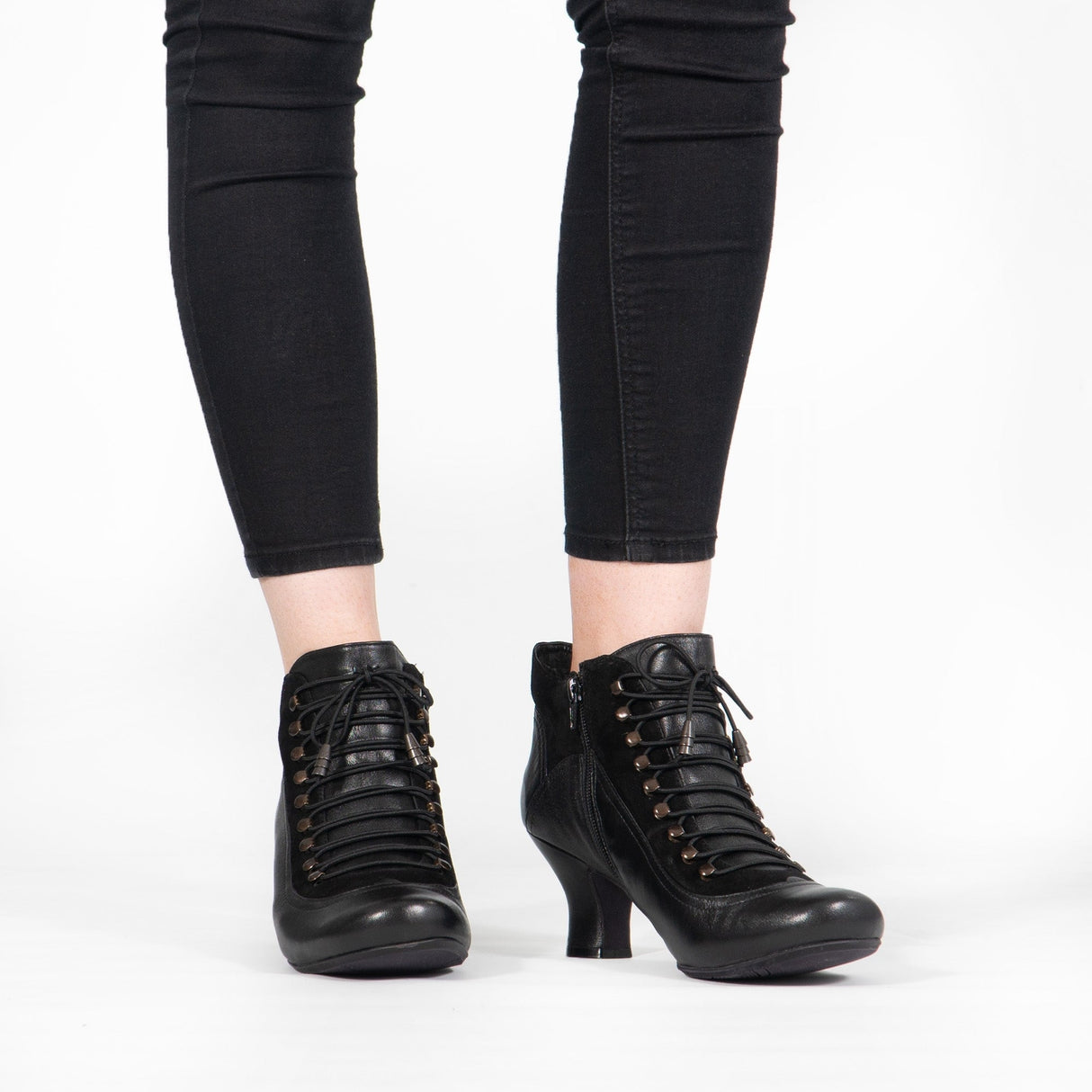 Hush Puppies VIVIANNA Womens Leather Boots Black