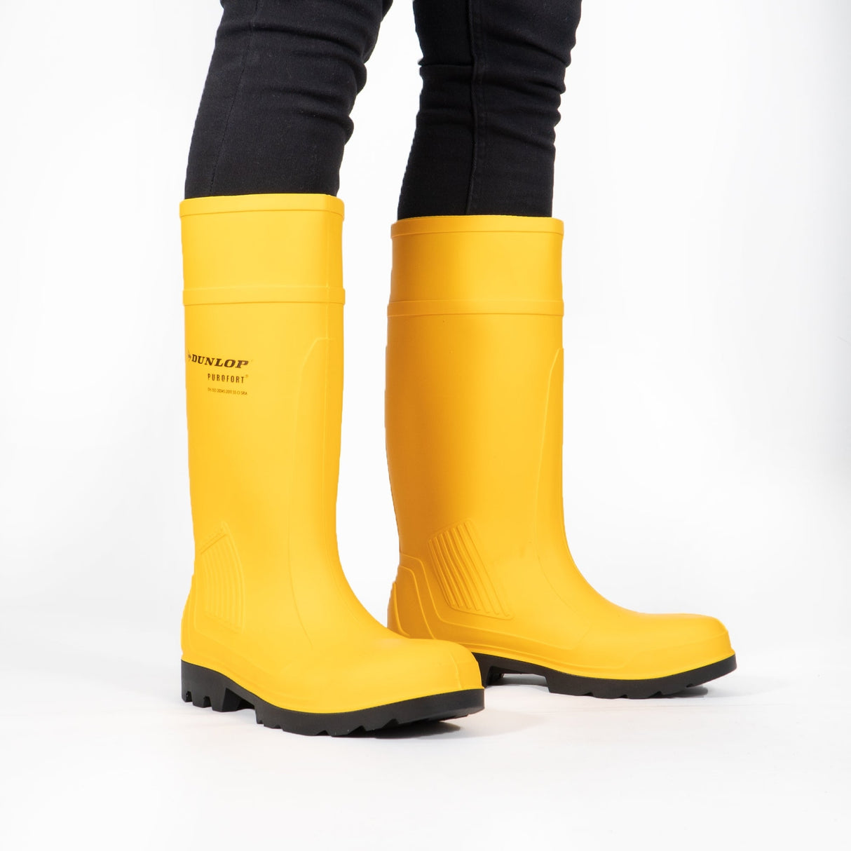 Dunlop PUROFORT Unisex Safety Wellington Boots Yellow