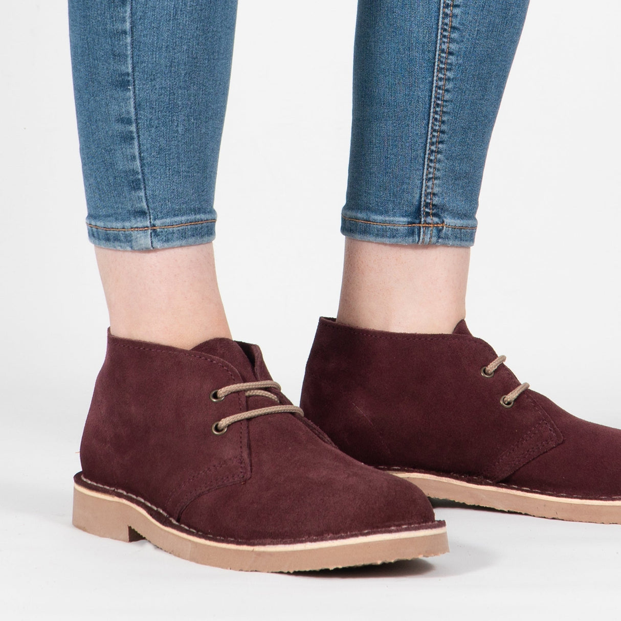M467MS Unisex Desert Boots Bordeaux
