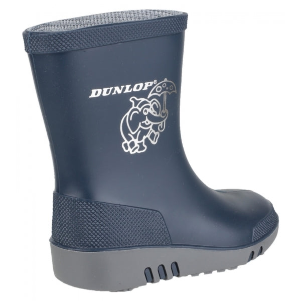 Dunlop MINI ELEPHANT Kids Wellington Boots Blue