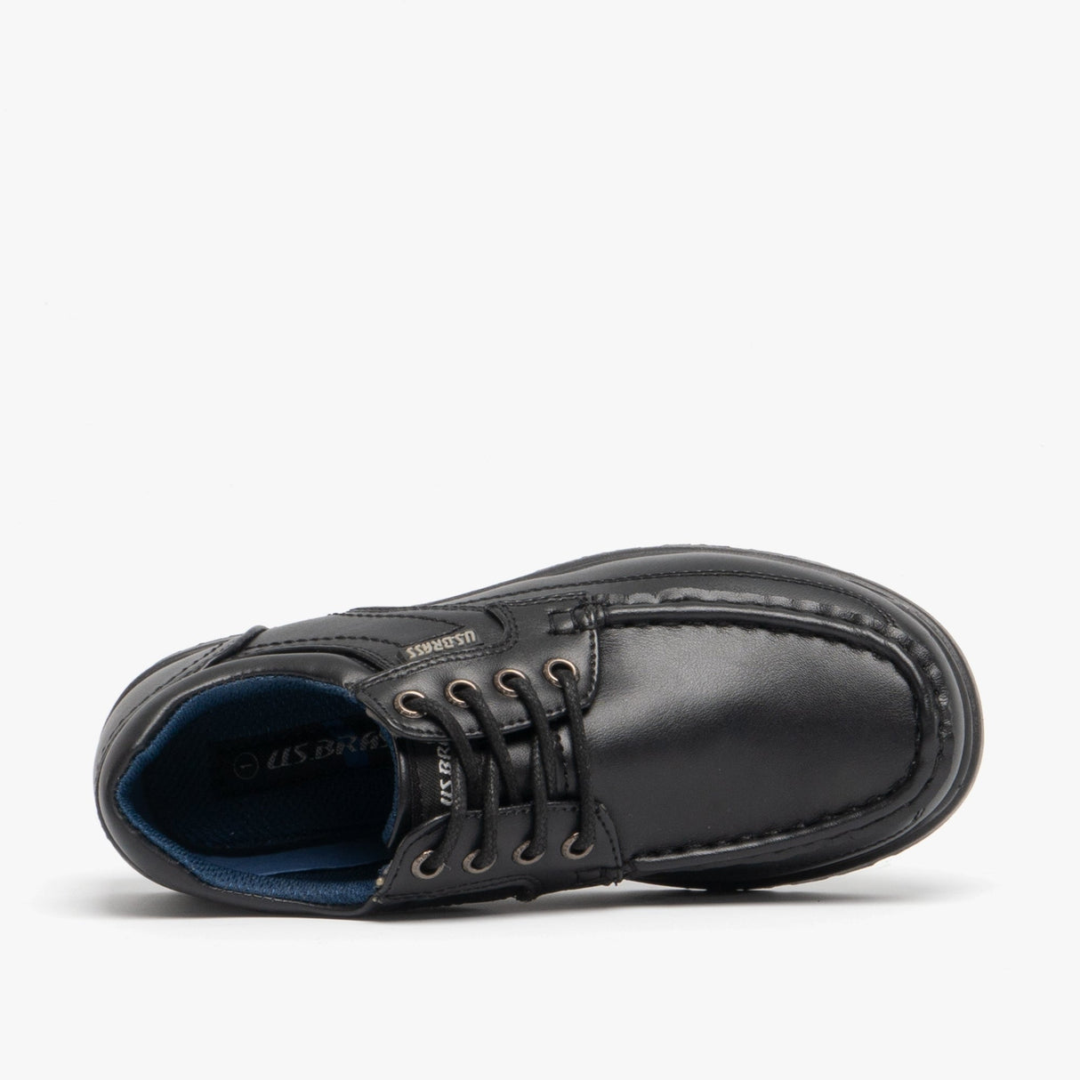US Brass STUBBY Boys Lace-Up Casual Shoes Black