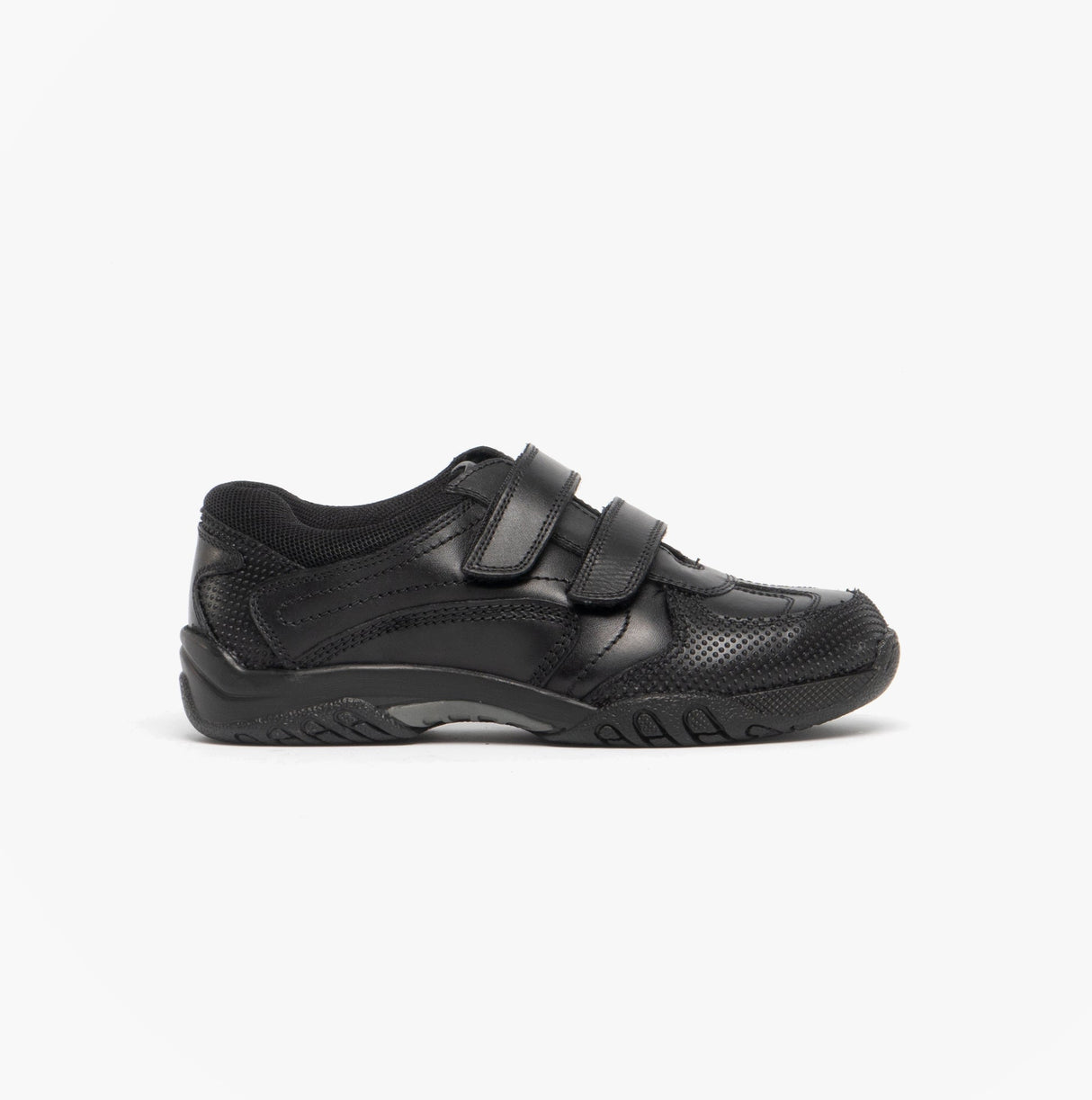 Hush Puppies JEZZA Boys Leather School Shoes Black