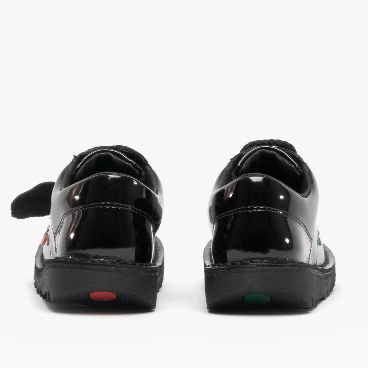 Kickers KICK LO Kids Patent Leather Shoes Black