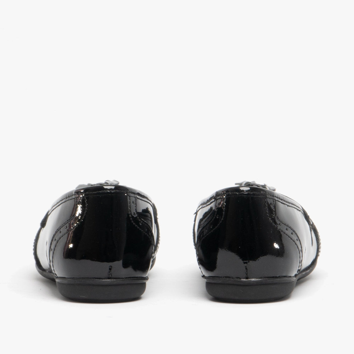 Hush Puppies ESME Girls Leather School Shoes Black