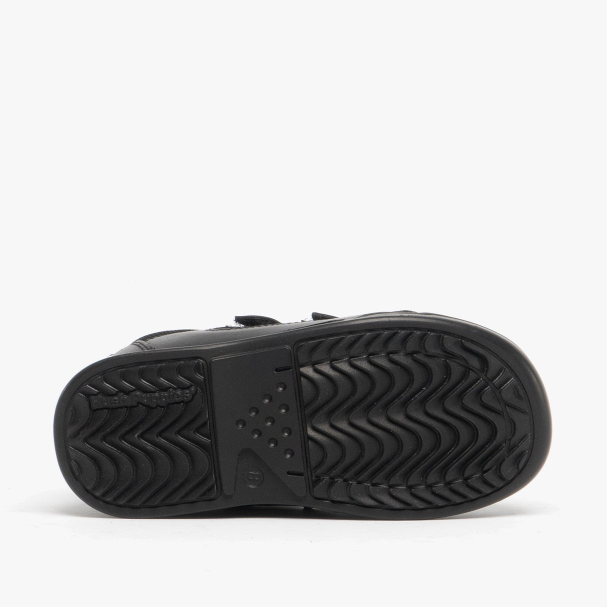 Hush Puppies LIAM Boys Leather School Shoes Black