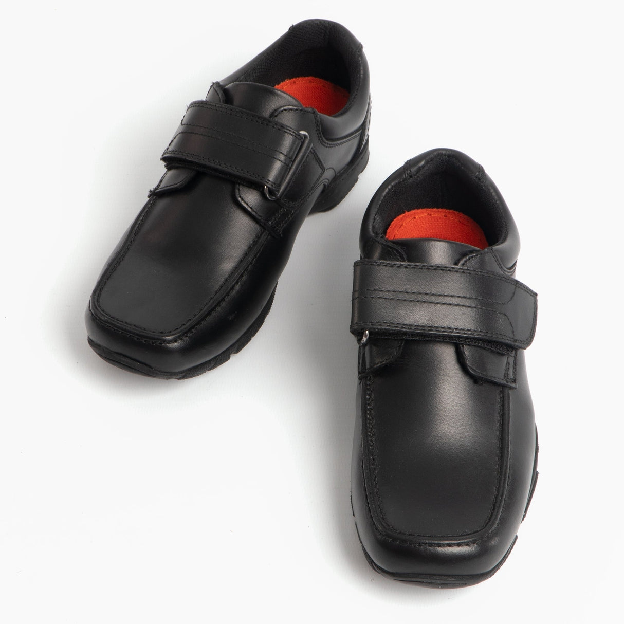 Hush Puppies FREDDY 2 Boys Leather School Shoes Black