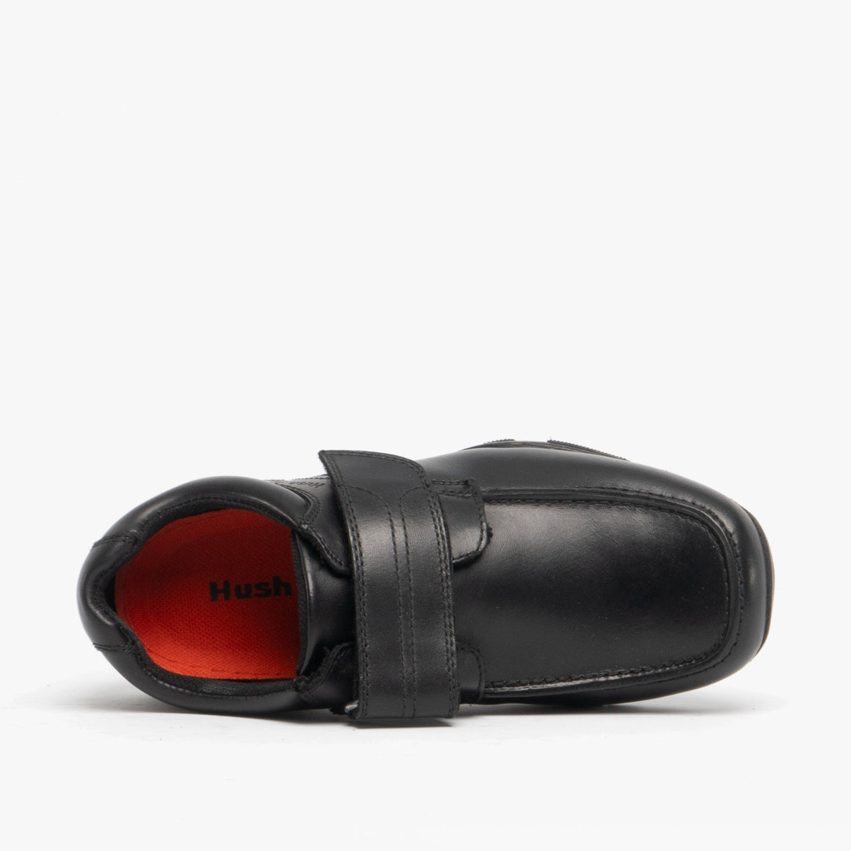 Hush Puppies FREDDY 2 Boys Leather School Shoes Black