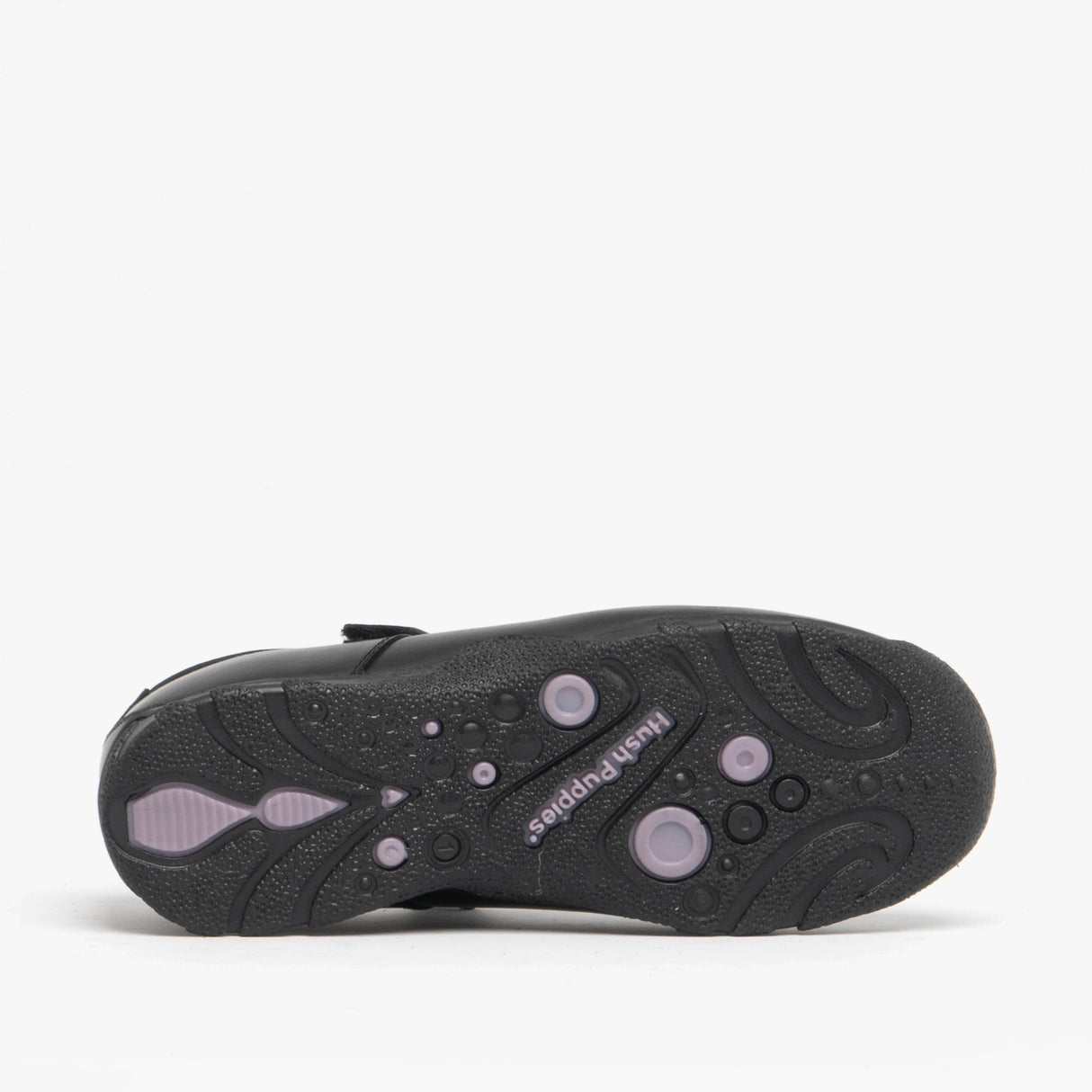 CLARE JNR Girls Leather School Shoes Black