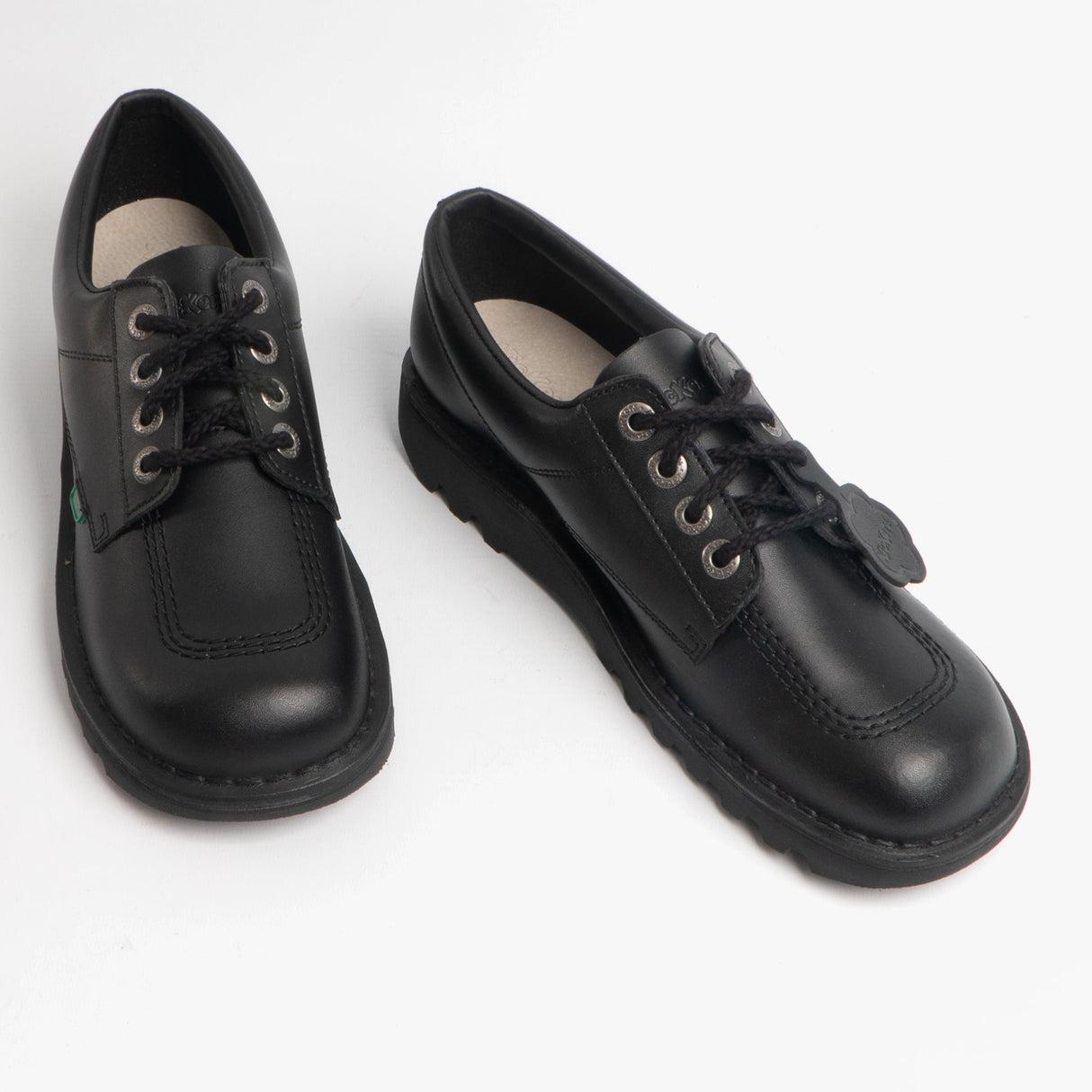 Kickers KICK LO Mens Leather Shoes Black