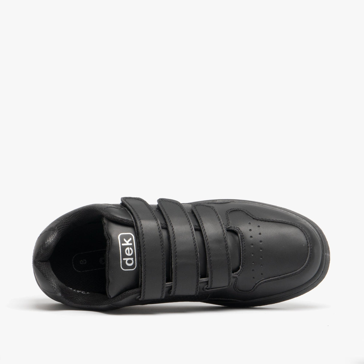DEK CHARING CROSS Mens Triple Velcro Trainers Black