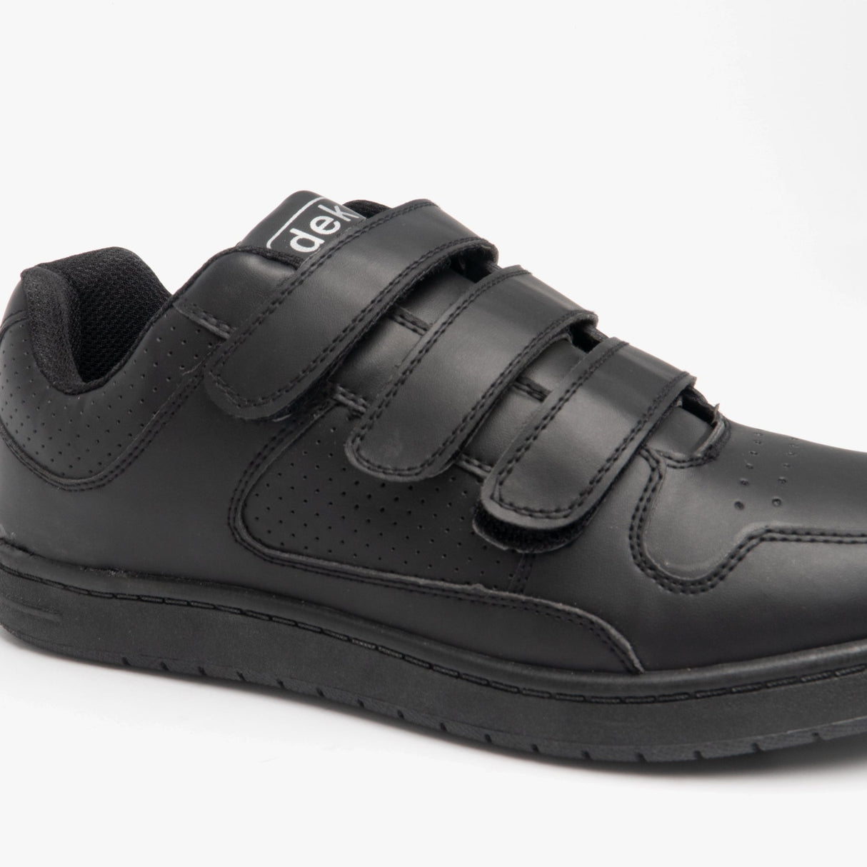 DEK CHARING CROSS Mens Triple Velcro Trainers Black