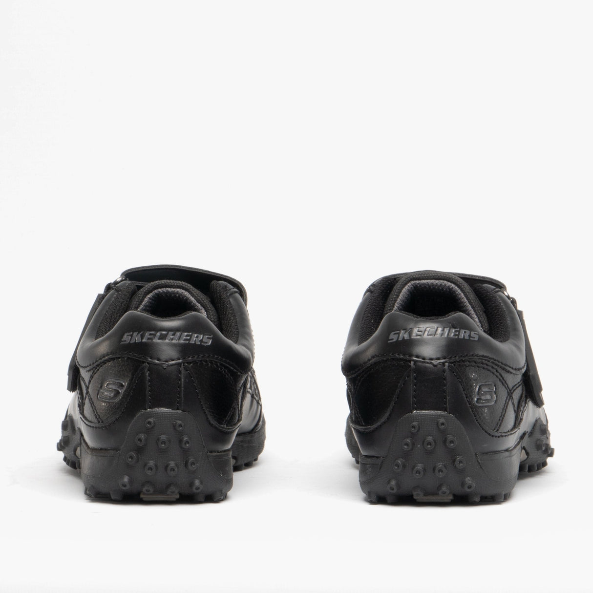 Skechers 91664L/BBK URBANTRACK II RAGE Boys Touch Fasten School Shoes Black