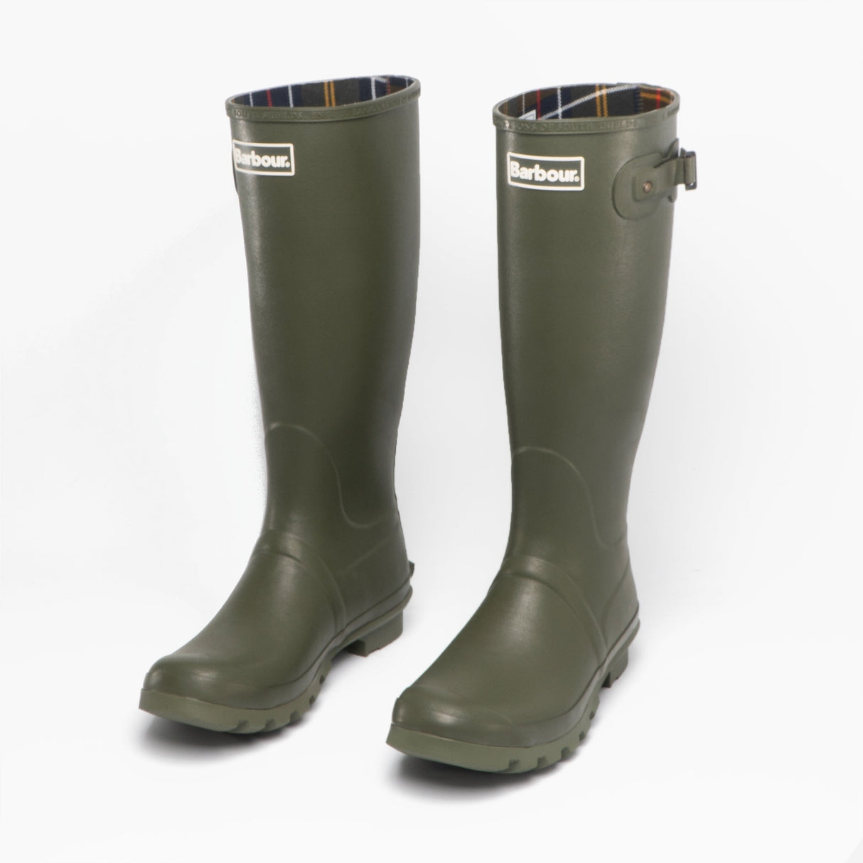 Barbour BEDE Mens Tall Wellington Boots Olive