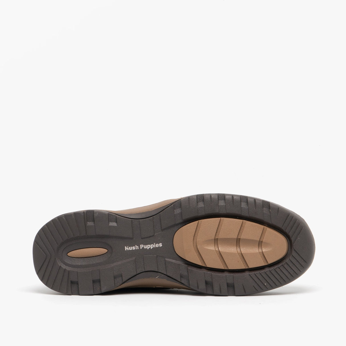 Hush Puppies TUCKER Mens Leather Casual Shoes Brown