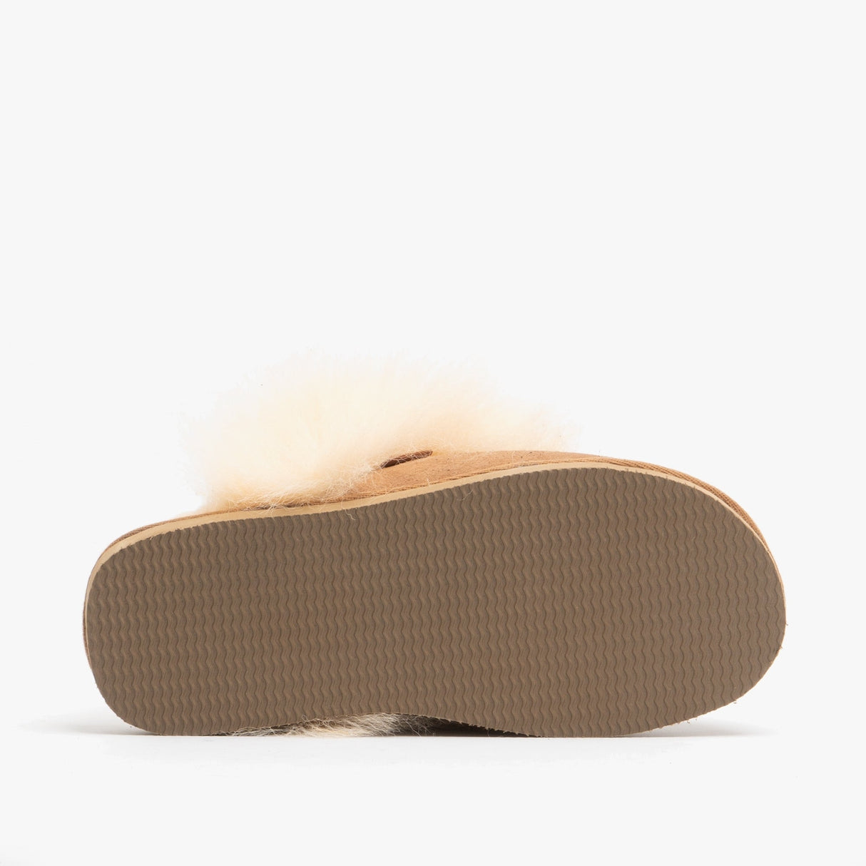 Shepherd EVELINA Womens Sheepskin Mules Chestnut