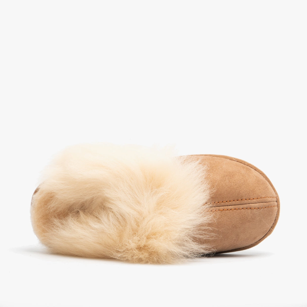 Shepherd EVELINA Womens Sheepskin Mules Chestnut