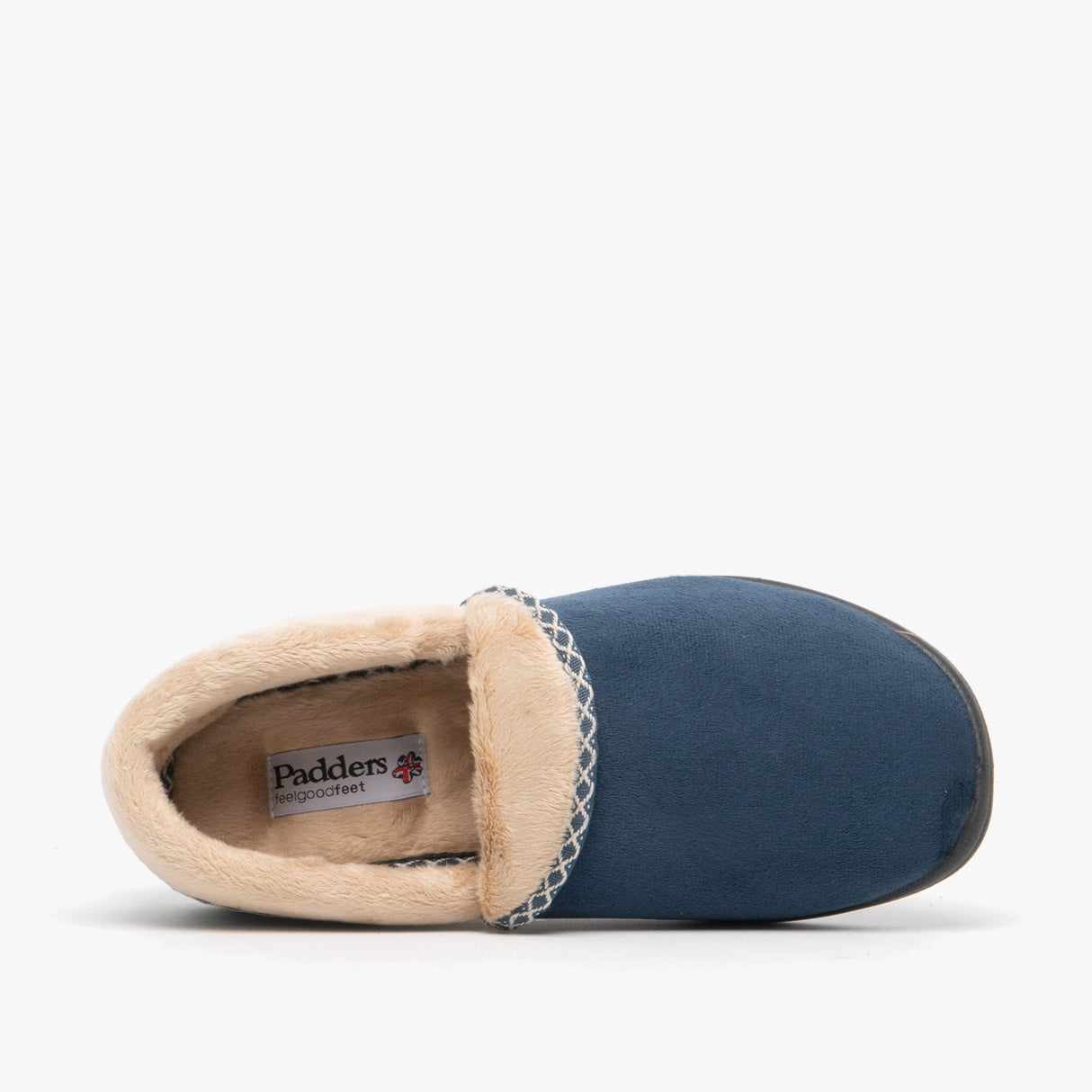 Padders MELLOW Womens (2E Fit) Full Slippers Denim Blue