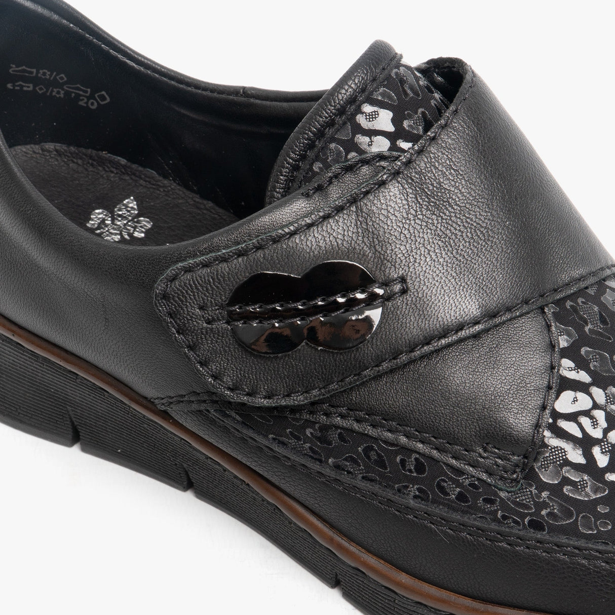 Rieker 537C0-00 Womens Shoes Black