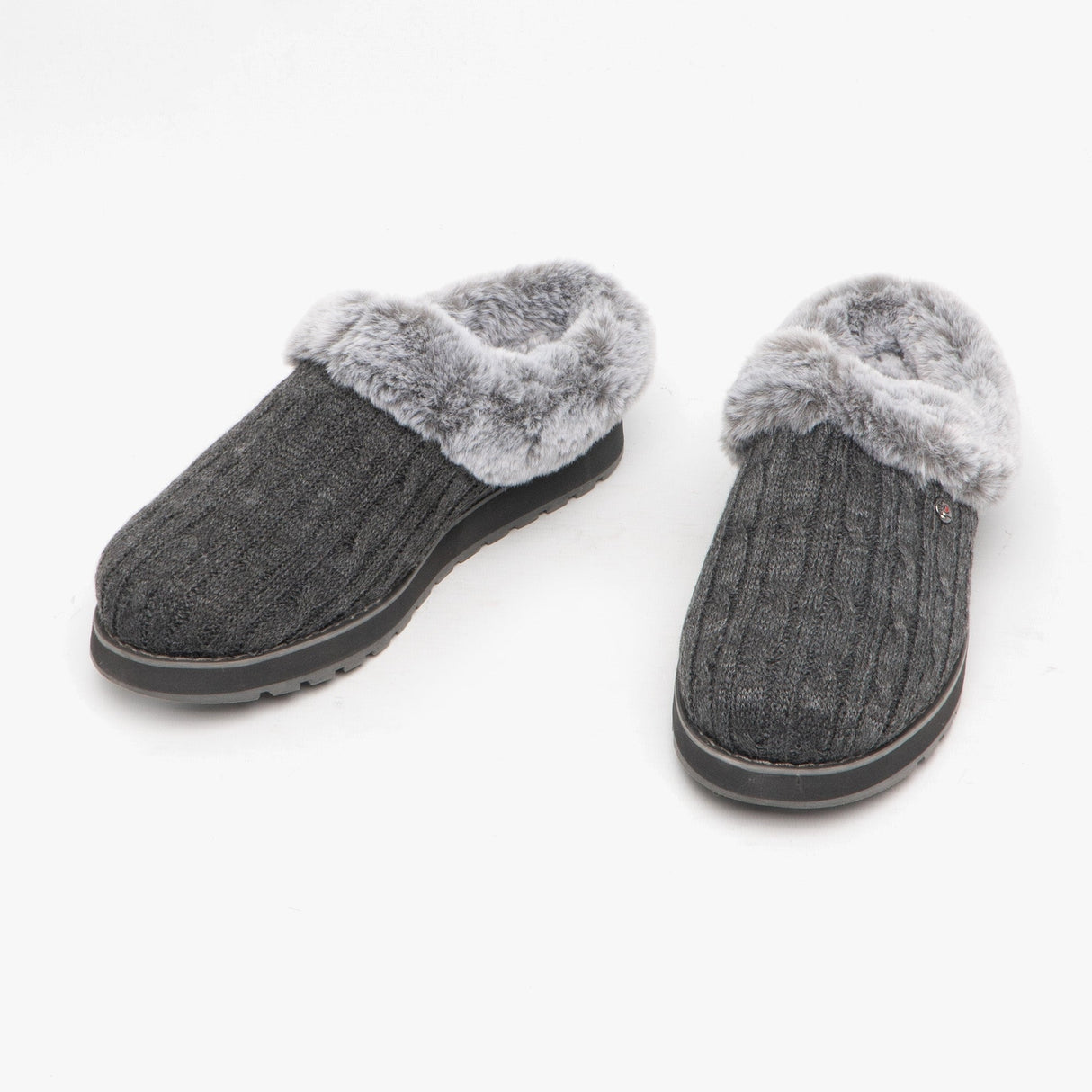 Skechers 31204/CCL KEEPSAKES ICE ANGEL Womens Mule Slippers Charcoal
