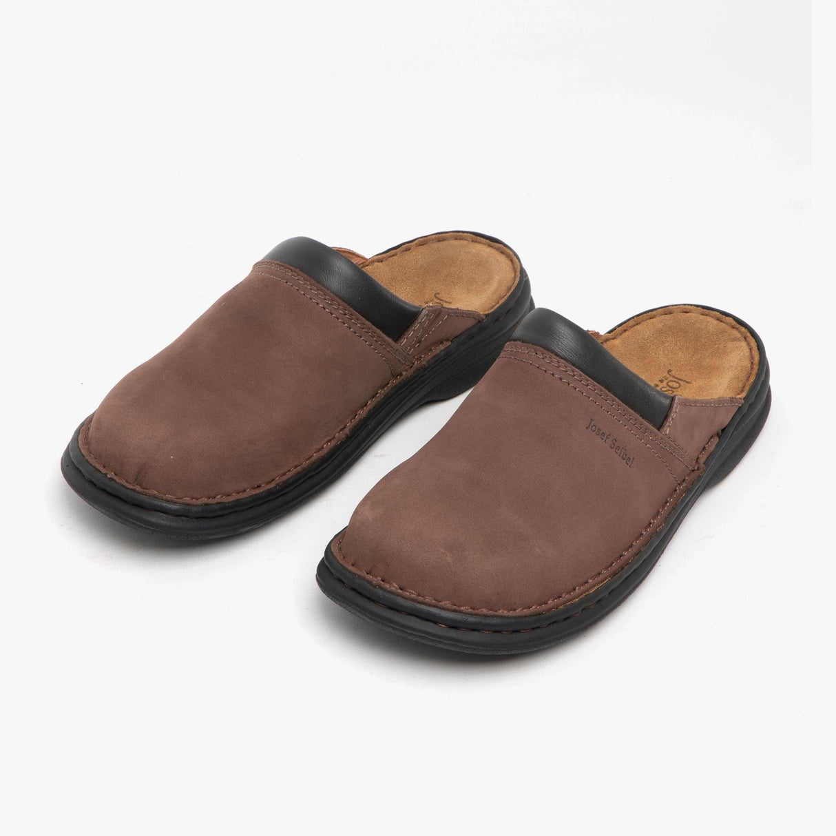 Josef Seibel MAX Mens Nubuck Leather Mule Clogs Brasil